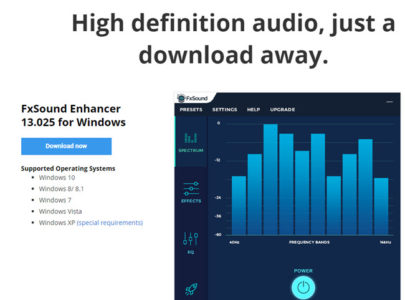 fxsound audio equaliser