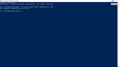 Command Prompt to fix start menu