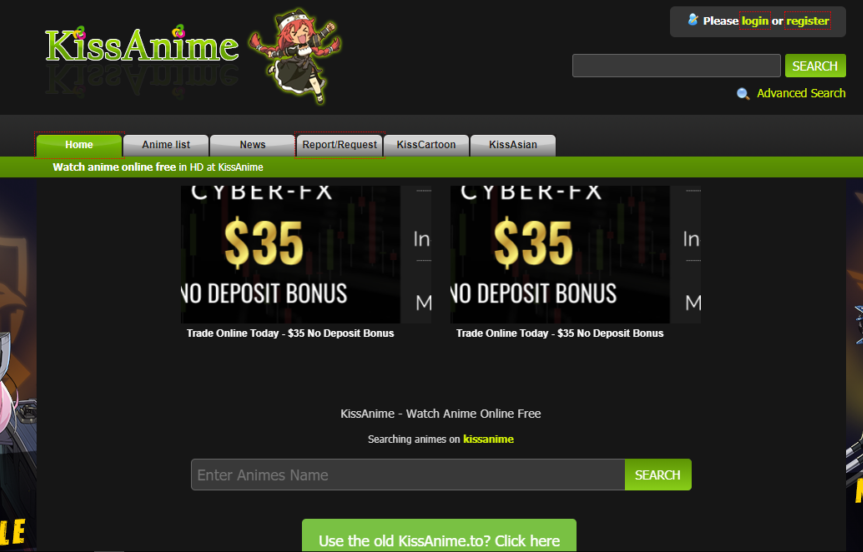 Kissanime Website