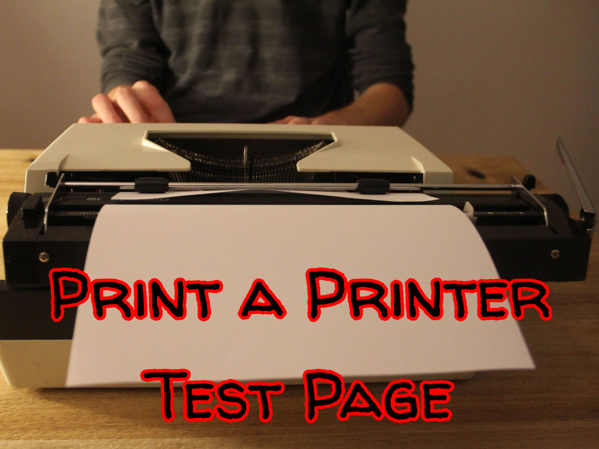 Print a Printer Test Page